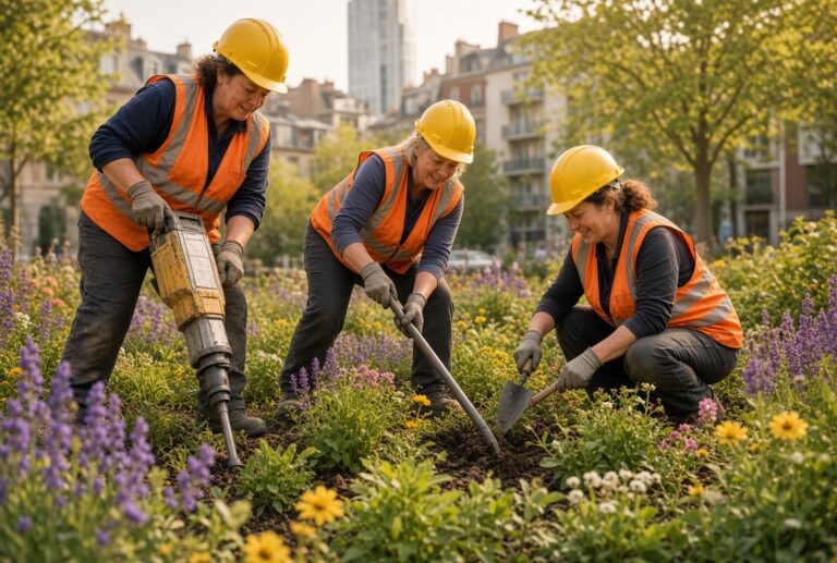 Die Asphaltknackerinnen – Frauen, die aus Grau lebendiges Grün machen